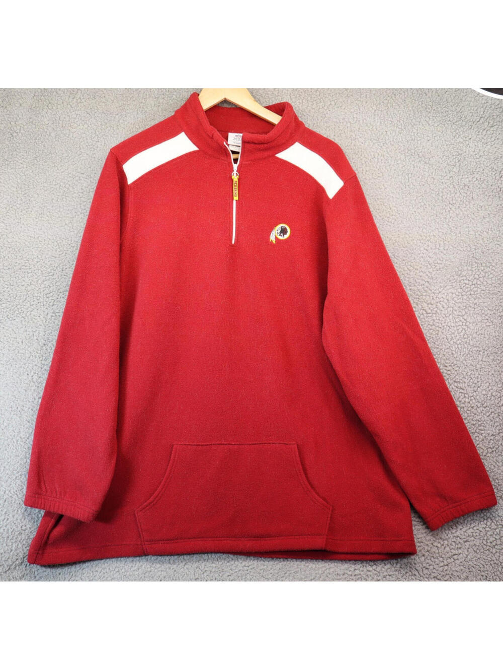 Washington Redskins 1/4 Zip Fleece Pullover Womens 2x Maroon